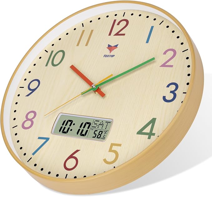 Foxtop Digital and Analog Learning Clock - Image 5
