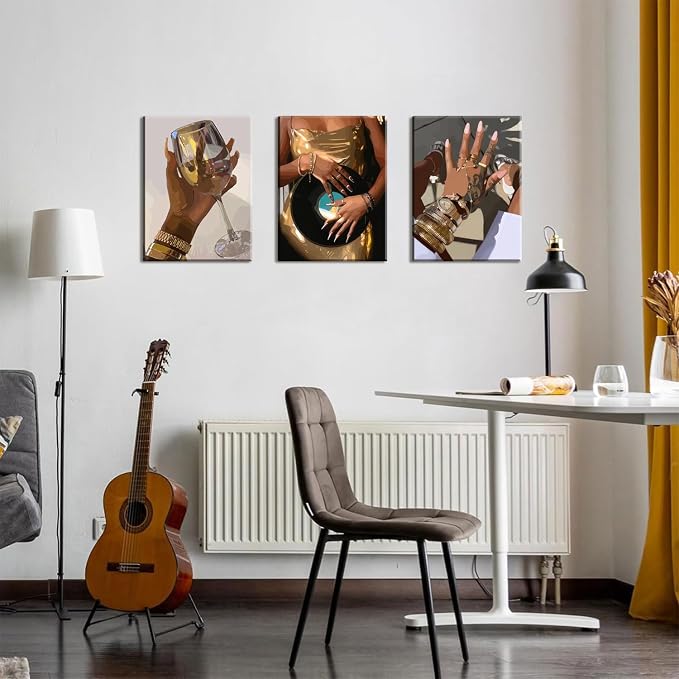 Black Girl Wall Art Set of 3 - Image 5