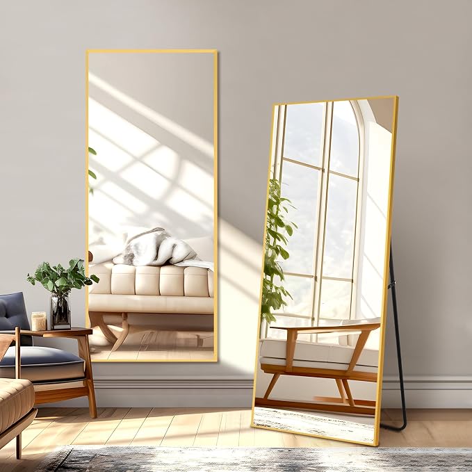 NicBex Full Length Mirror, Aluminum Alloy Frame Full Body Mirror by NicBex