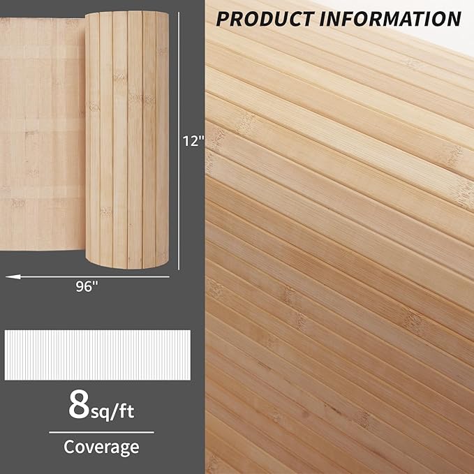 Art3d Natural Bamboo Wall Panel - Image 4