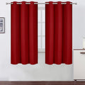 LEMOMO Red Bedroom Blackout Curtains/38 x 63 Inch Long/Set of 2 Curtain by Lemomo