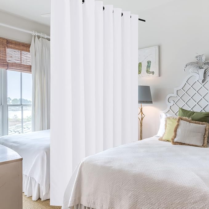 RYB HOME Extra Wide Curtains for Divider Room Separation Soundproof Temporary - Image 4