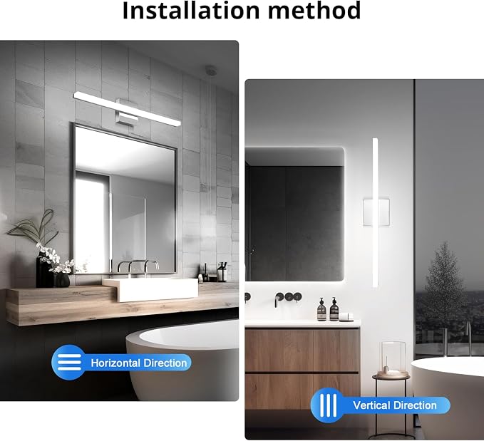 Combuh Modern Bathroom Vanity Light Fixtures Above Mirror Soft Shadow Free Wall - Image 4