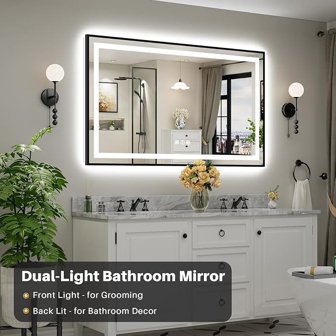 60x36 Inch LED Bathroom Mirror - Image 3