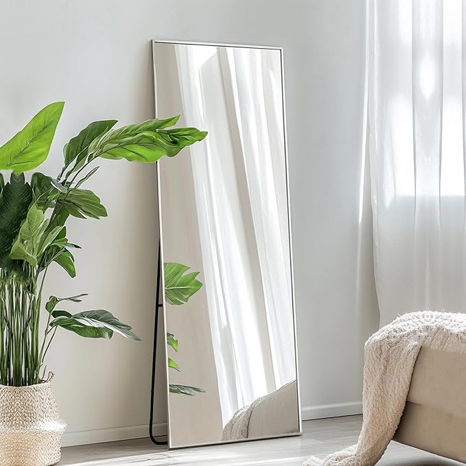 Sunniry Full Length Mirror 56x16 inch, Stand Up Mirror - Image 5