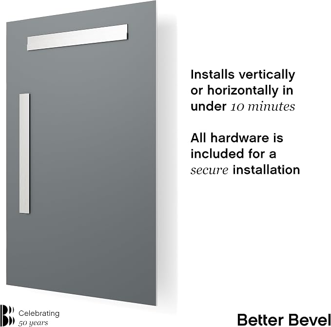 Better Bevel Frameless Rectangle Mirror - Image 3