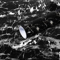 Arthome Black Marble Contact Paper, Peel and Stick Black Silver Paper, Self by ArthomeWALLDECOR