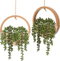 Artificial Hanging Plants Hanging Planter Fake Succulents Artificial String of by Hobyhoon