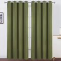 LEMOMO Olive Blackout Curtains/52 x 95 Inch/Set of 2 Panels Thermal Insulated by Lemomo