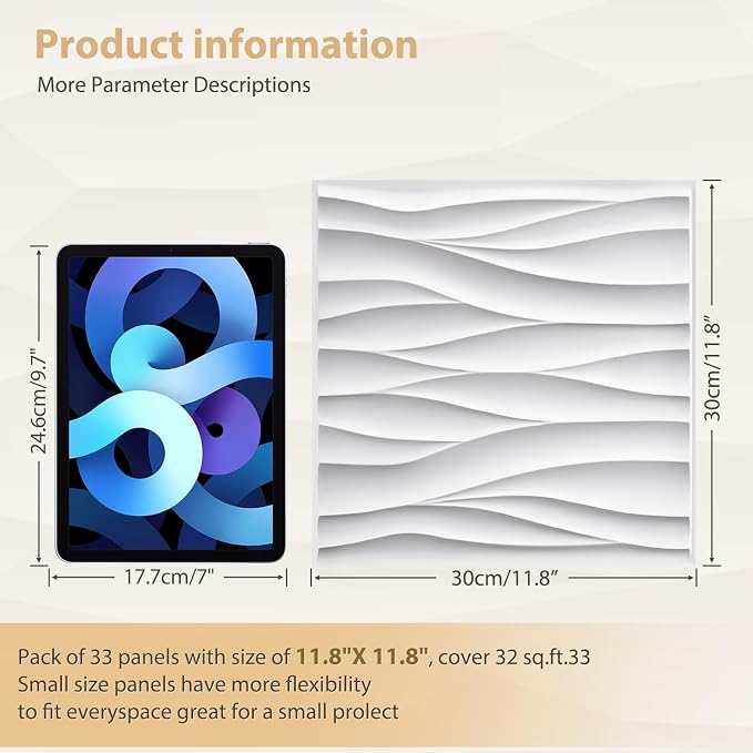 Heikki 30 Pack 3D Wall Panel for Interior Wall Décor, PVC Flower Textured Wall - Image 4