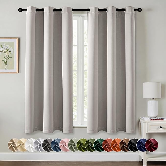 MIULEE Blackout Curtains for Bedroom Living Room 2 Panels, Thermal Insulated by MIULEE
