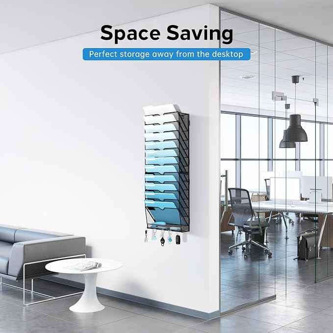 SUPEASY 13-Tier Wall File Holder Organizer - Image 6