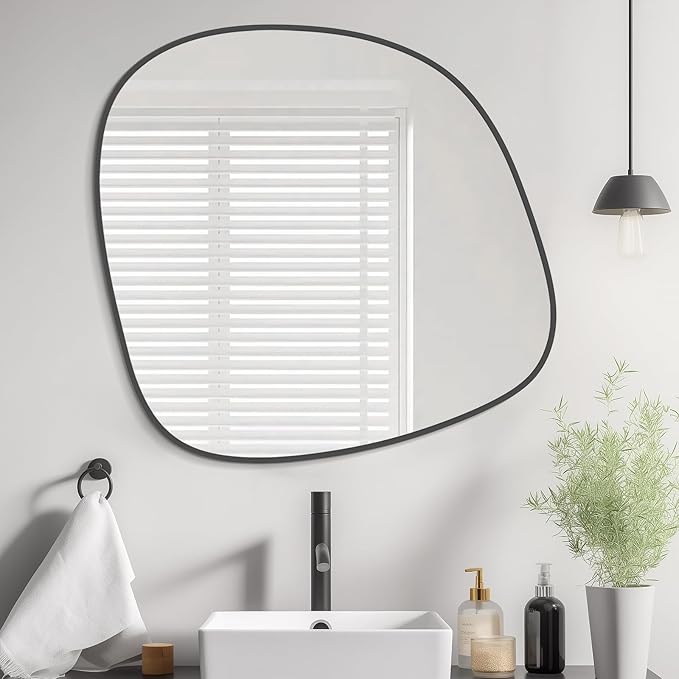 WallBeyond Asymmetrical Mirror, Irregular Wall Mirror, Wall Mirrors Decorative by WallBeyond