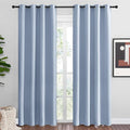 NICETOWN Vintage Blue Blackout Curtains 86 inches Length by NICETOWN