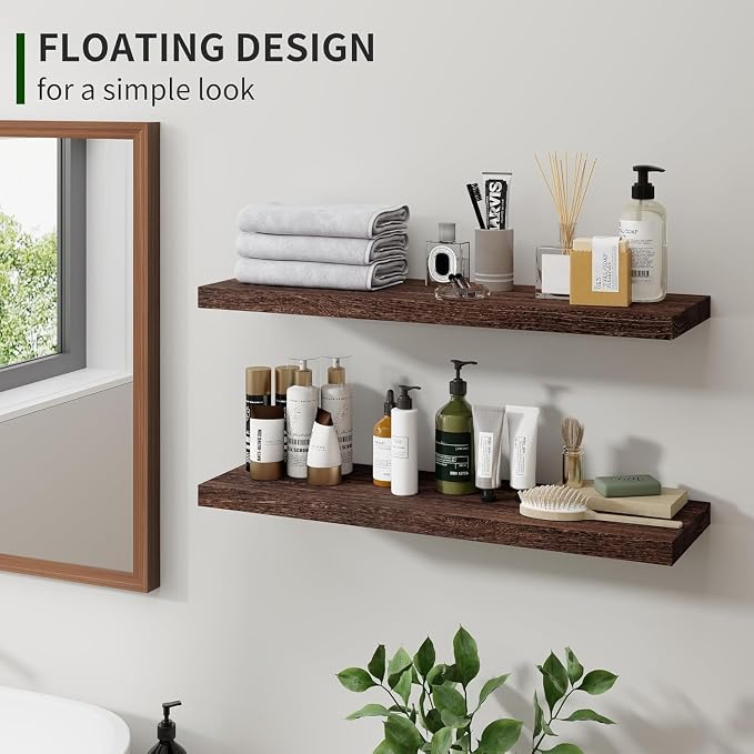Marsmiles Wood Floating Shelves - Image 3