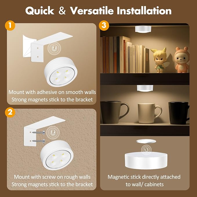 6Pcs Picture Light Battery Operated, Magnetic Led Painting Light - Image 8