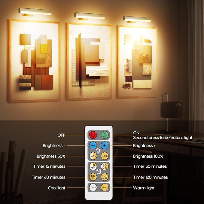 6pcs Battery Operated Picture Light - Image 6