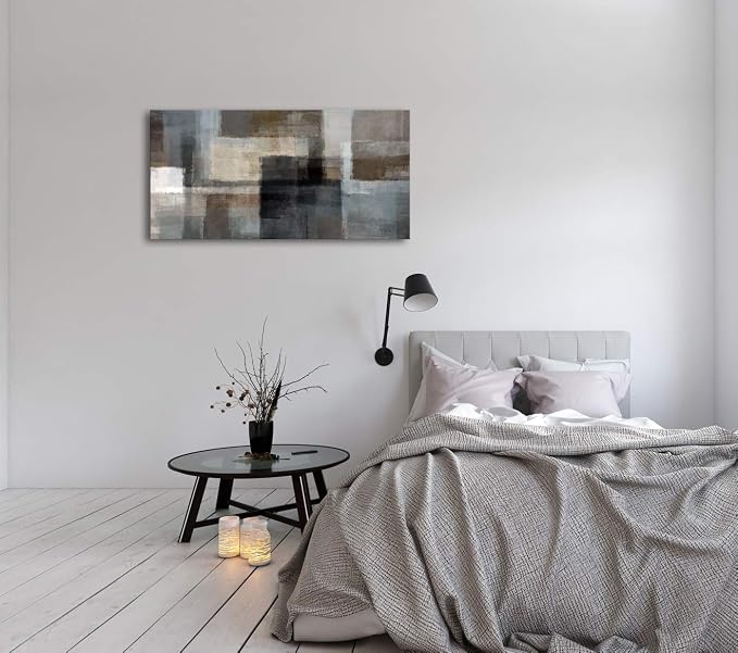 Cao Gen Decor Art A62450 Canvas Prints Abstract Wall Art Print Paintings Grey - Image 4