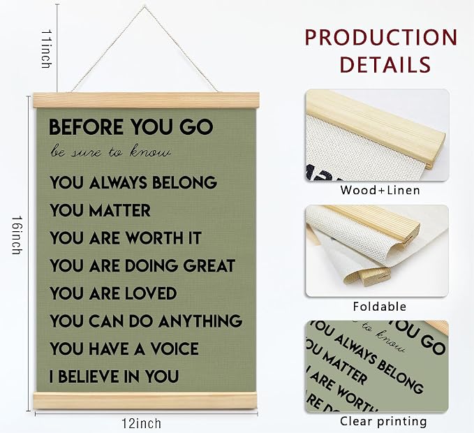 Mental Health Positive Inspirational Wall Art Decor, Therapist Office Signs - Image 6