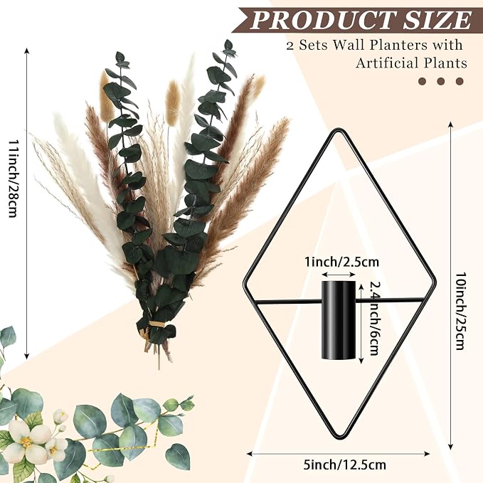 Jexine 4 Pcs Hanging Planters - Image 2