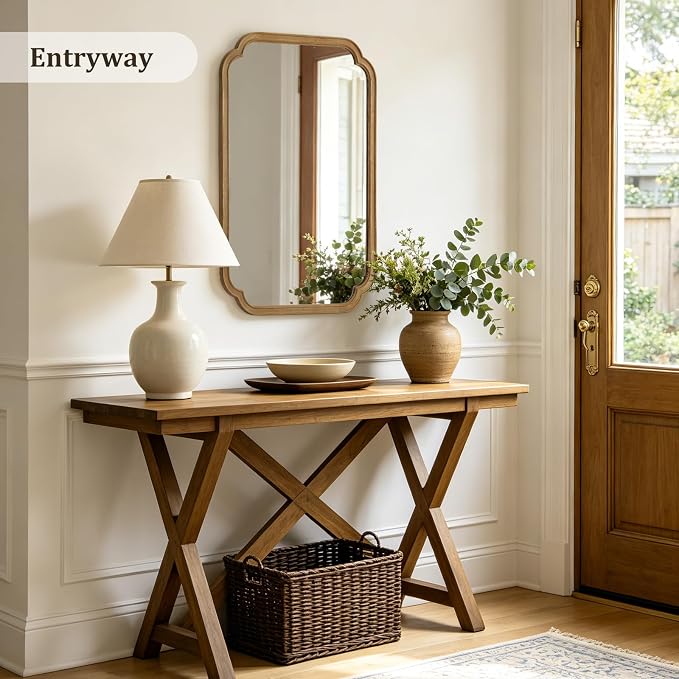 WallBeyond 24" x 36" Rounded Corner Arch Wall Mirror - Image 4