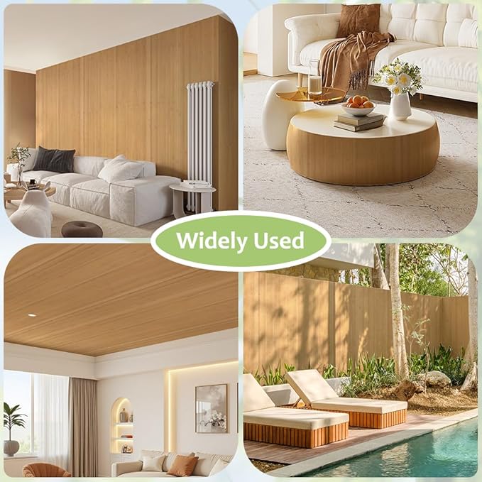LUCKUP Bamboo Wall Panel for Interior Wall Decor, Kitchen & Office - Image 6