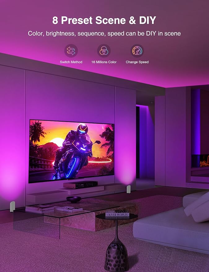 SUNVIE Smart Floor Can Light 5W RGBW Color Changing Up Lights Indoor - Image 5