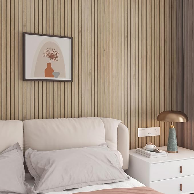 30"x160" Wood Slats Wallpaper for Bedroom Accent Walls Natural Wood Contact - Image 5