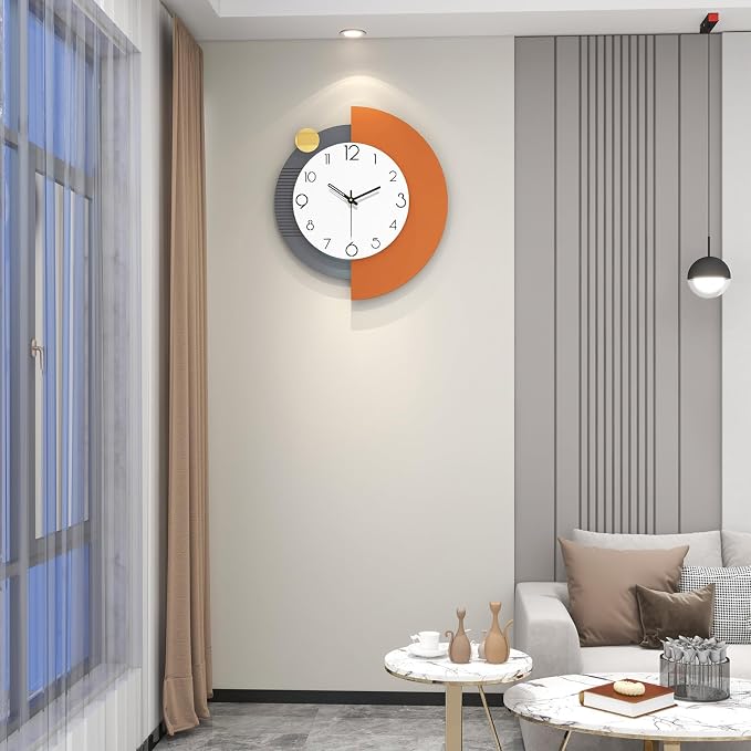FLEBLE Decorative Wall Clocks Silent Quality Quartz Wall Clock Battery Operated - Image 3