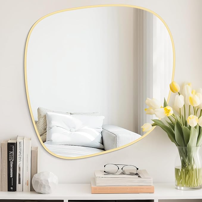 WallBeyond Asymmetrical Mirror, Irregular Wall Mirror, Wall Mirrors Decorative - Image 2