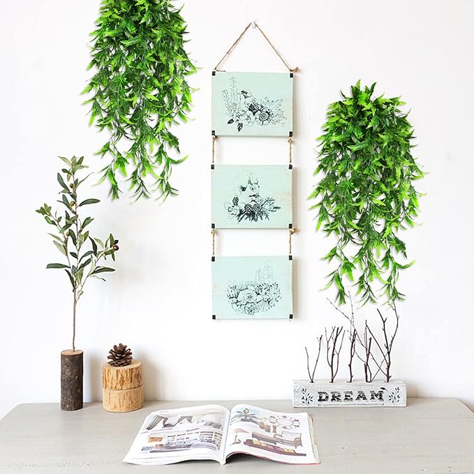 8 Pack Artificial Hanging Plants Fake Greenery Plants Fake lvy Vine - Image 7