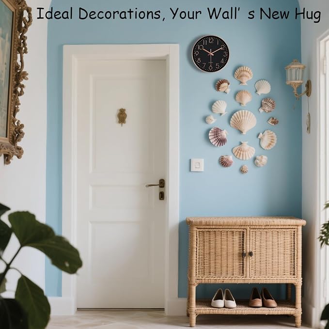 Silent Wall Clocks Battery Operated 8 Inch, Analog Wall Clock - Image 2