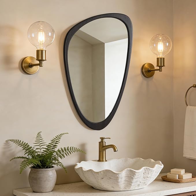 WallBeyond Asymmetrical Mirror, Irregular Wall Mirror, Wall Mirrors Decorative - Image 2