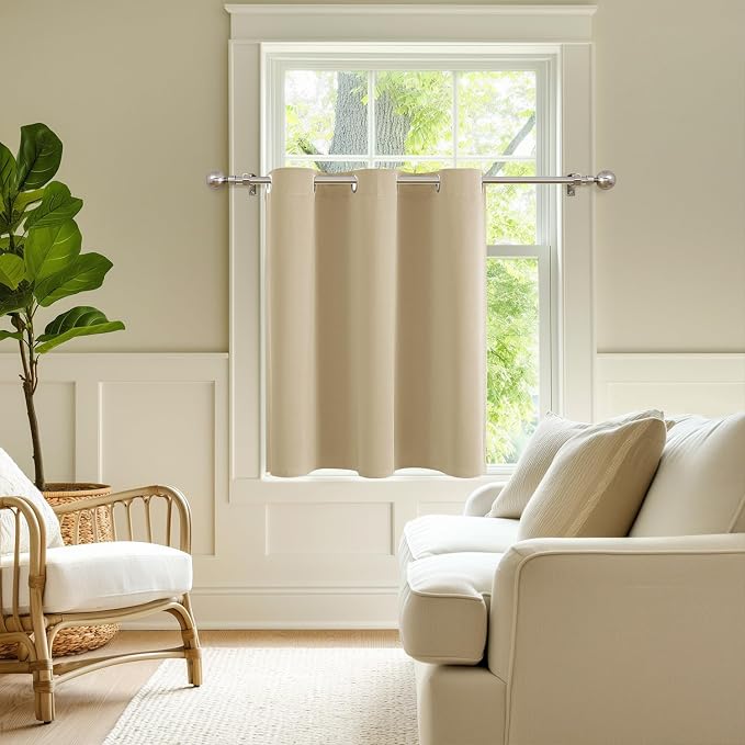 ChrisDowa Blackout Curtains 36 Inches Long by ChrisDowa