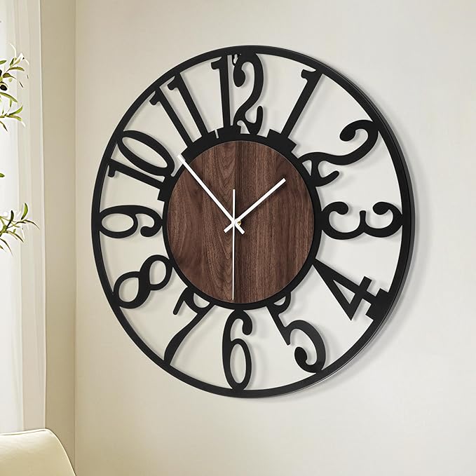 1st owned Large Wall Clock for Living Room Decor- 20" Decorative Antique Silent - Image 7