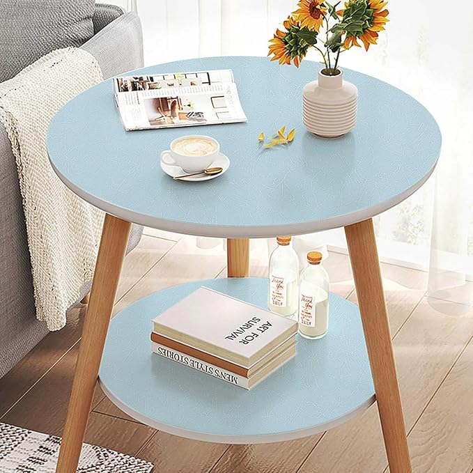 Light Blue Contact Paper Peel and Stick Wallpaper Removable Silk Embossed Wall - Image 7