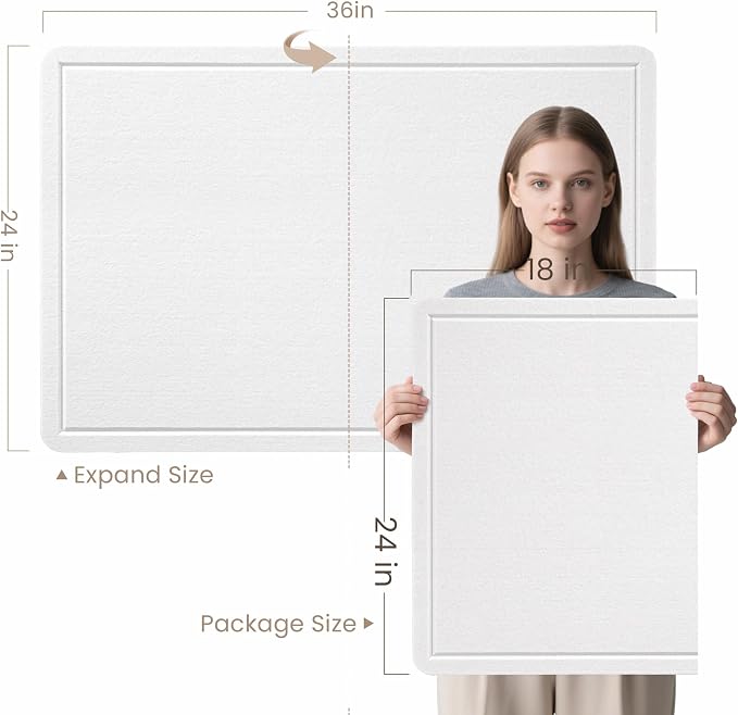 Lightomorrow Bulletin Board, 36 x 24 inches Felt Board - Image 5
