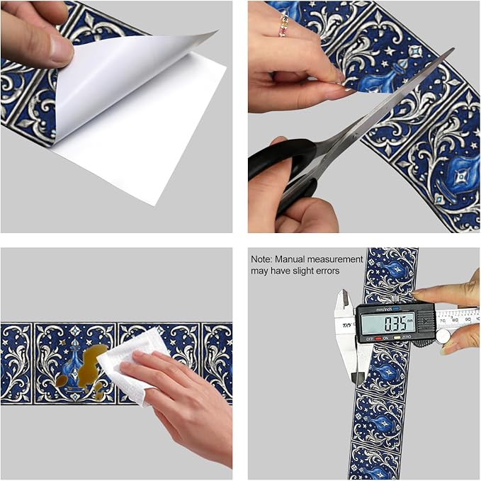HOMETITUTE Wallpaper Border Peel and Stick Decorative Wall Trim Self Adhesive - Image 8