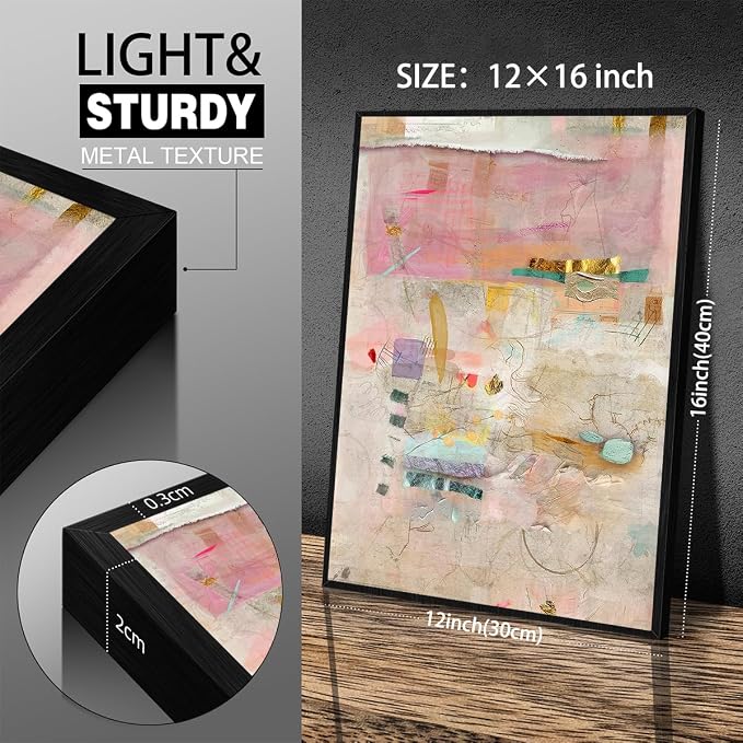 Abstract Modern Watercolor Painting Wall Art Trendy Vibrant Pastel Posters - Image 2