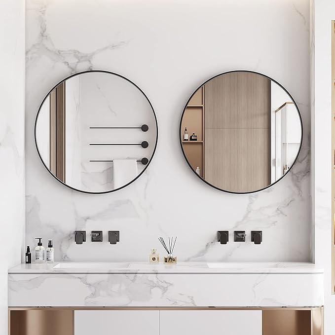Itrue 36 Inch Black Round Mirror - Image 6