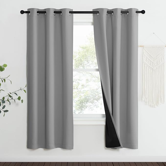NICETOWN Full Shade Curtain Panels, Pair of Energy Smart & Noise Blocking Out by NICETOWN