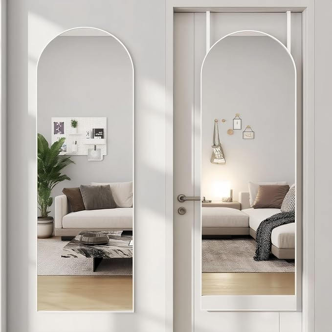 Door Mirror, Arched Full Length Mirror Over The Door, Wall Mirrors - Image 9