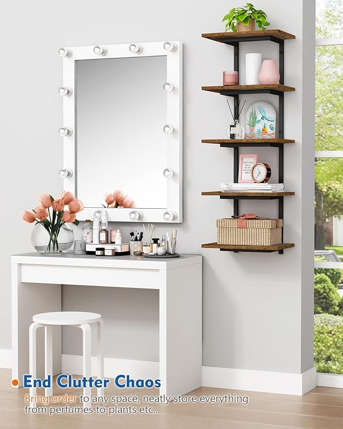 Harwaya 5 Tier Wall Bookshelf Unit - Image 7