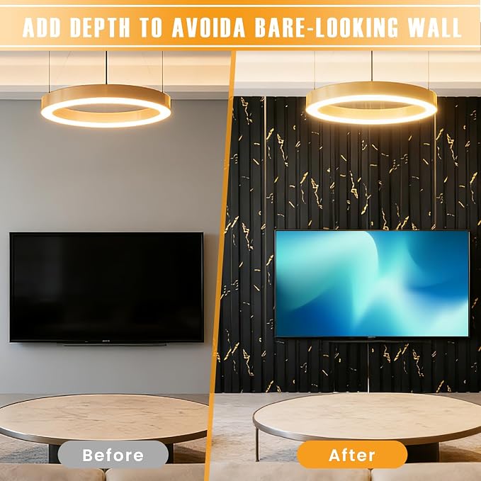 16 Pack Faux Marble Slat Wall Panels - Image 5