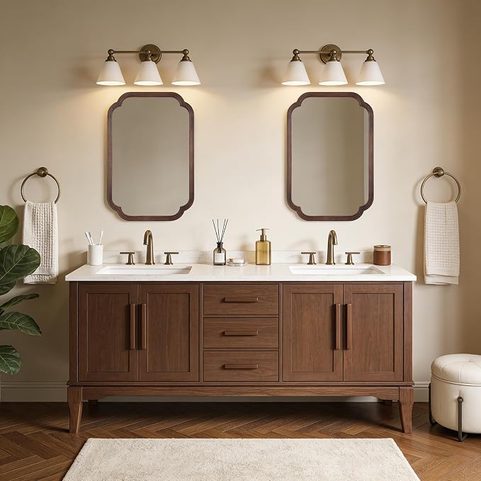 WallBeyond 20" x 30" Rounded Corner Arch Wall Mirror - Image 8