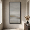 Large Framed Neutral Abstract Wall Art, Modern Vertical Canvas Prints Paintings by Cuspin
