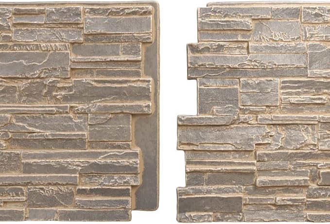 EverStone Cascade Faux Stone Panel, 48 5/8"W x 24 3/4"H x 1 1/4"D, Cannondale - Image 8