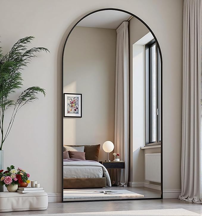 Dewfig Arched Full Length Mirror, Full Body Mirrors by YourSpacePerfectlyReflected