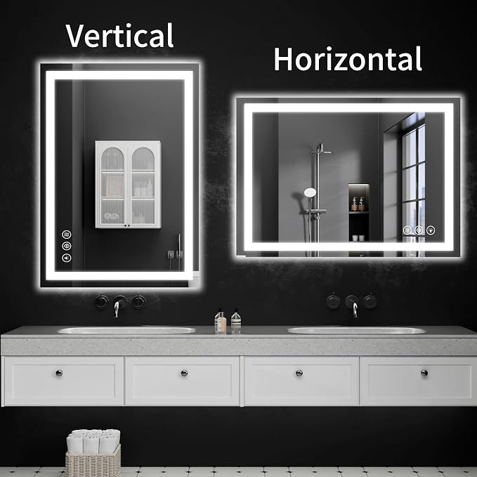 LED Bathroom Mirrors 24"x40" Bathroom Mirror - Image 9