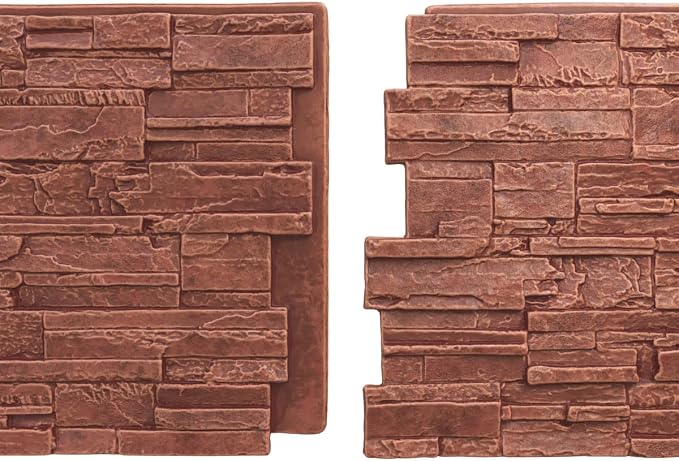 EverStone Cascade Faux Stone Panel, 48 5/8"W x 24 3/4"H x 1 1/4"D, Sun Valley - Image 8